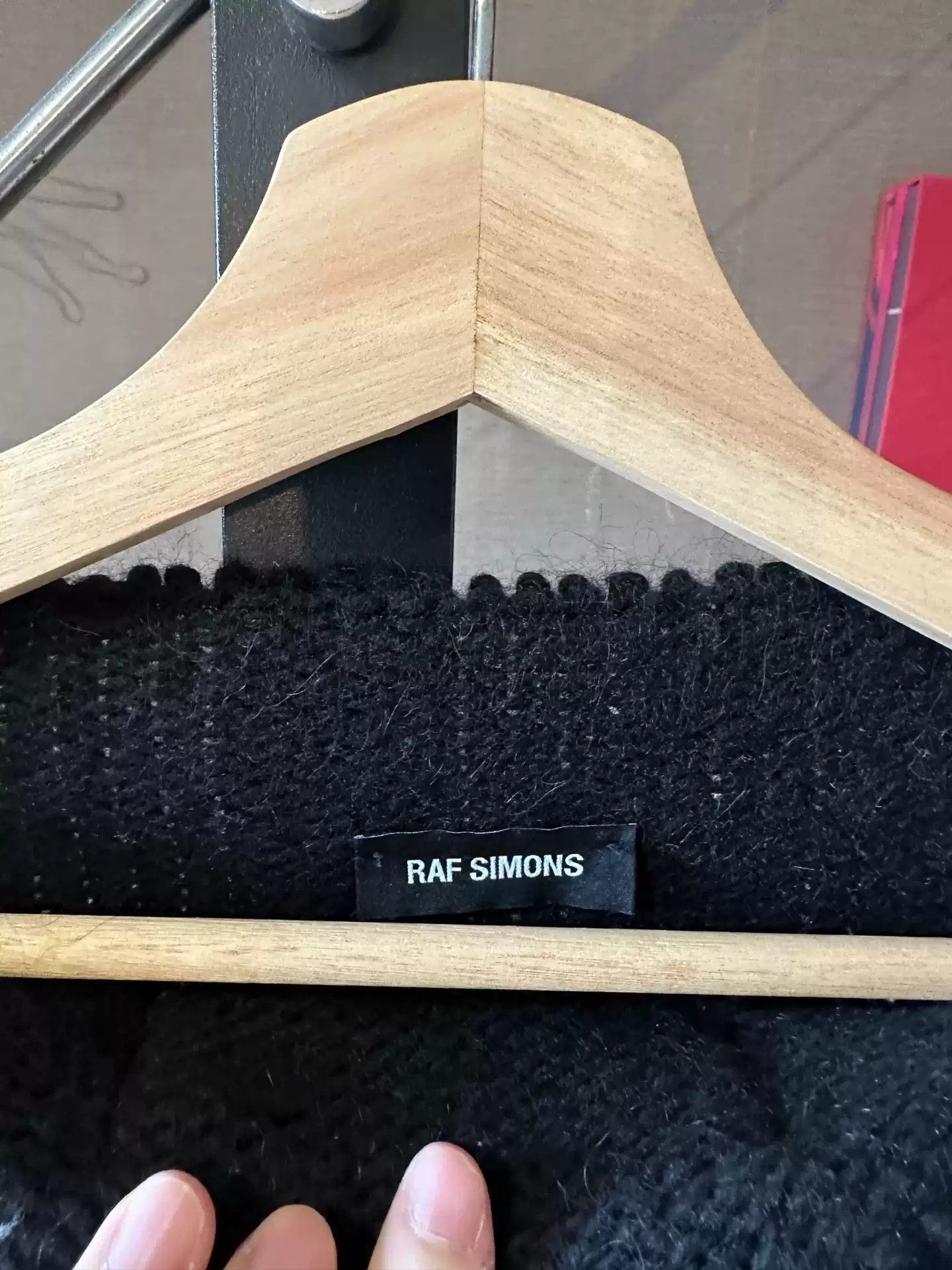 Raf Simon sweater collar