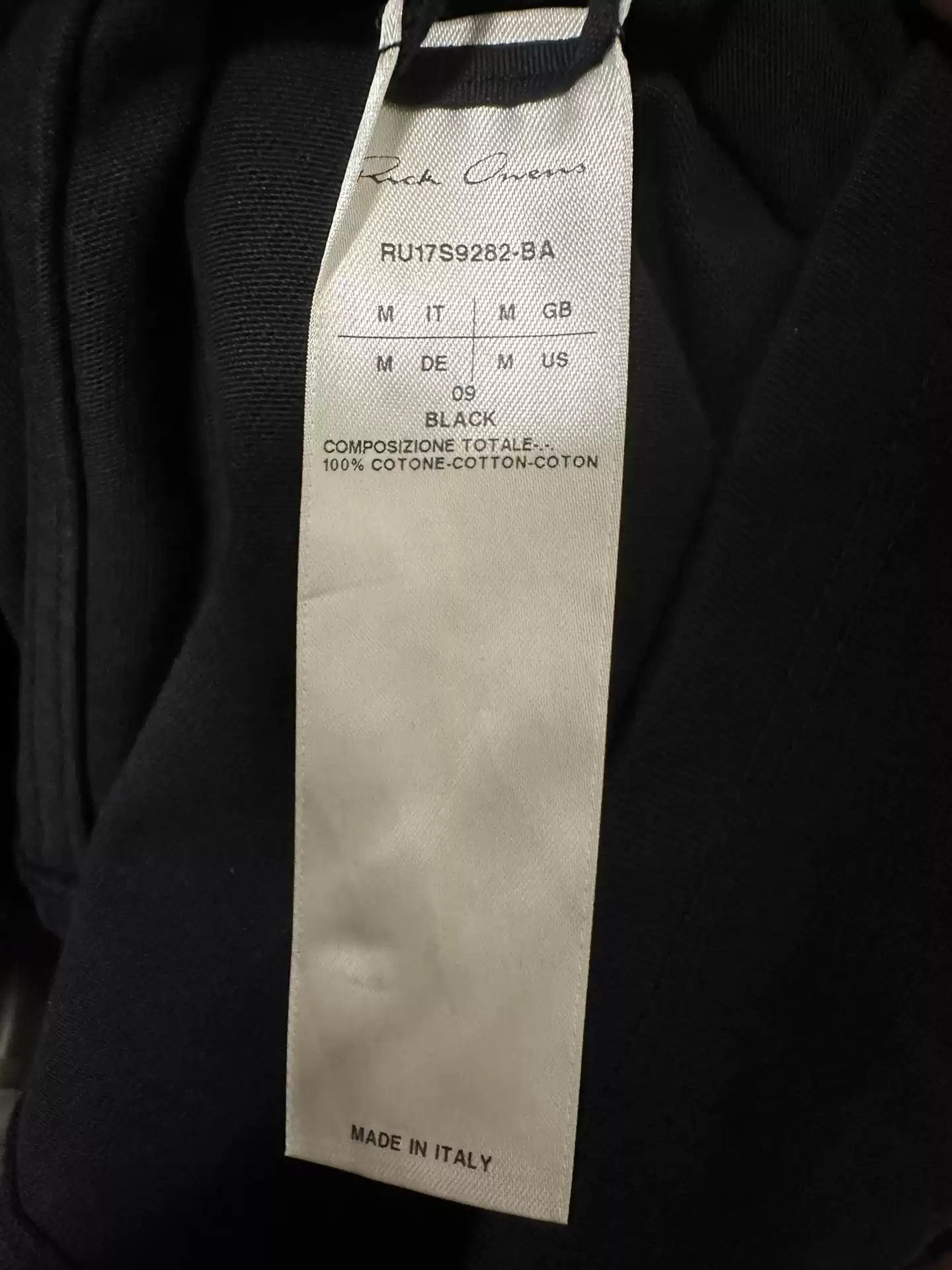 Rick Owens Rick owens mainline silhouette short-sleeved dark bat sleeve T-shirt Size US M / EU 48-50 / 2 - 8 Thumbnail