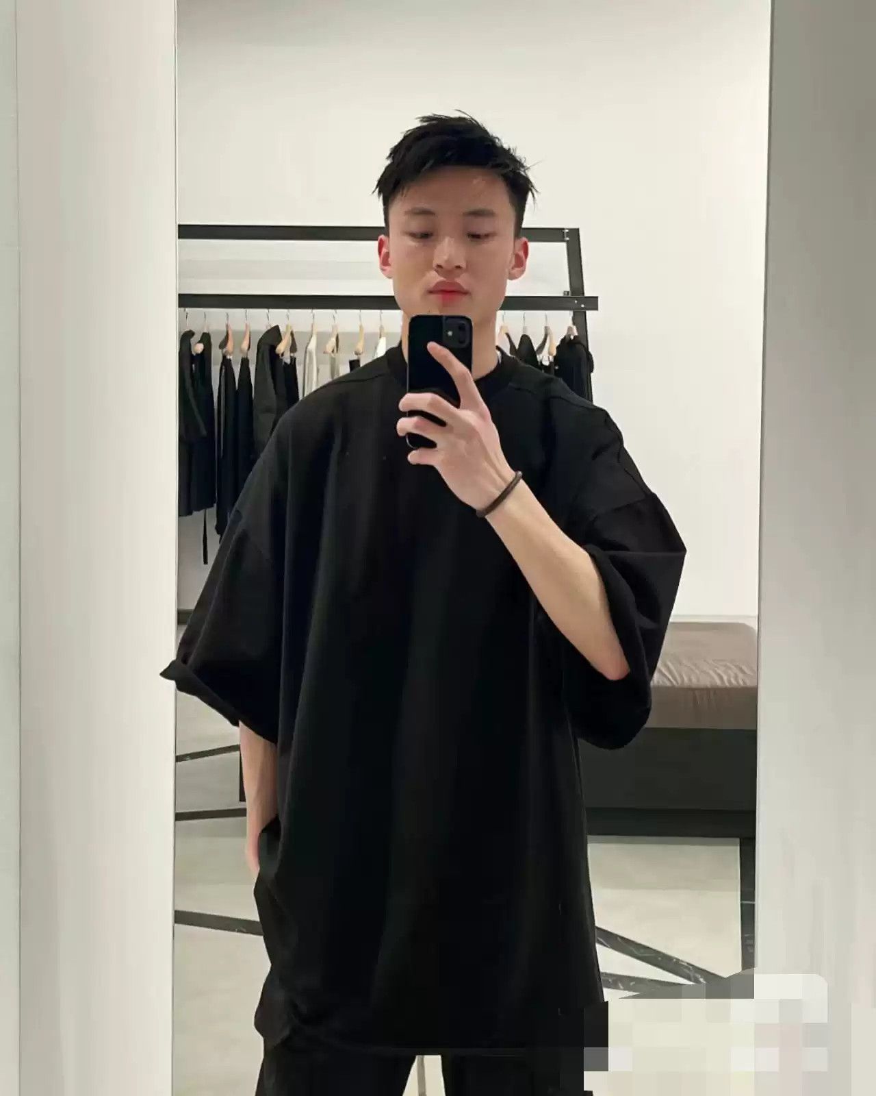 Rick Owens Rick owens mainline silhouette short-sleeved dark bat sleeve T-shirt Size US M / EU 48-50 / 2 - 3 Thumbnail