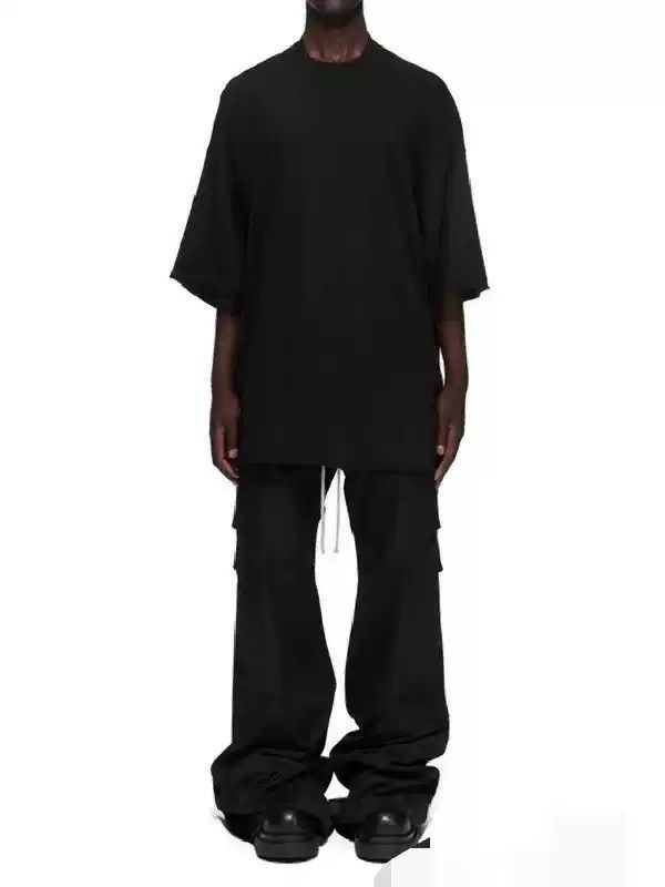 Rick Owens Rick owens mainline silhouette short-sleeved dark bat sleeve T-shirt Size US M / EU 48-50 / 2 - 2 Thumbnail