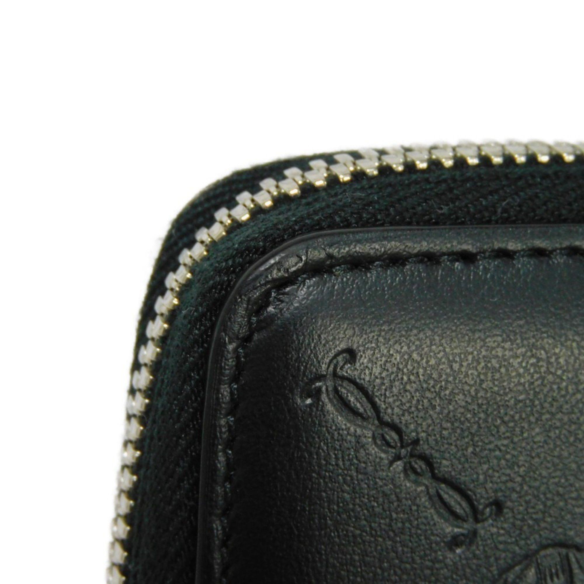 Berluti Berluti Itauba Vertical Long Zip Wallet Signature Embossed