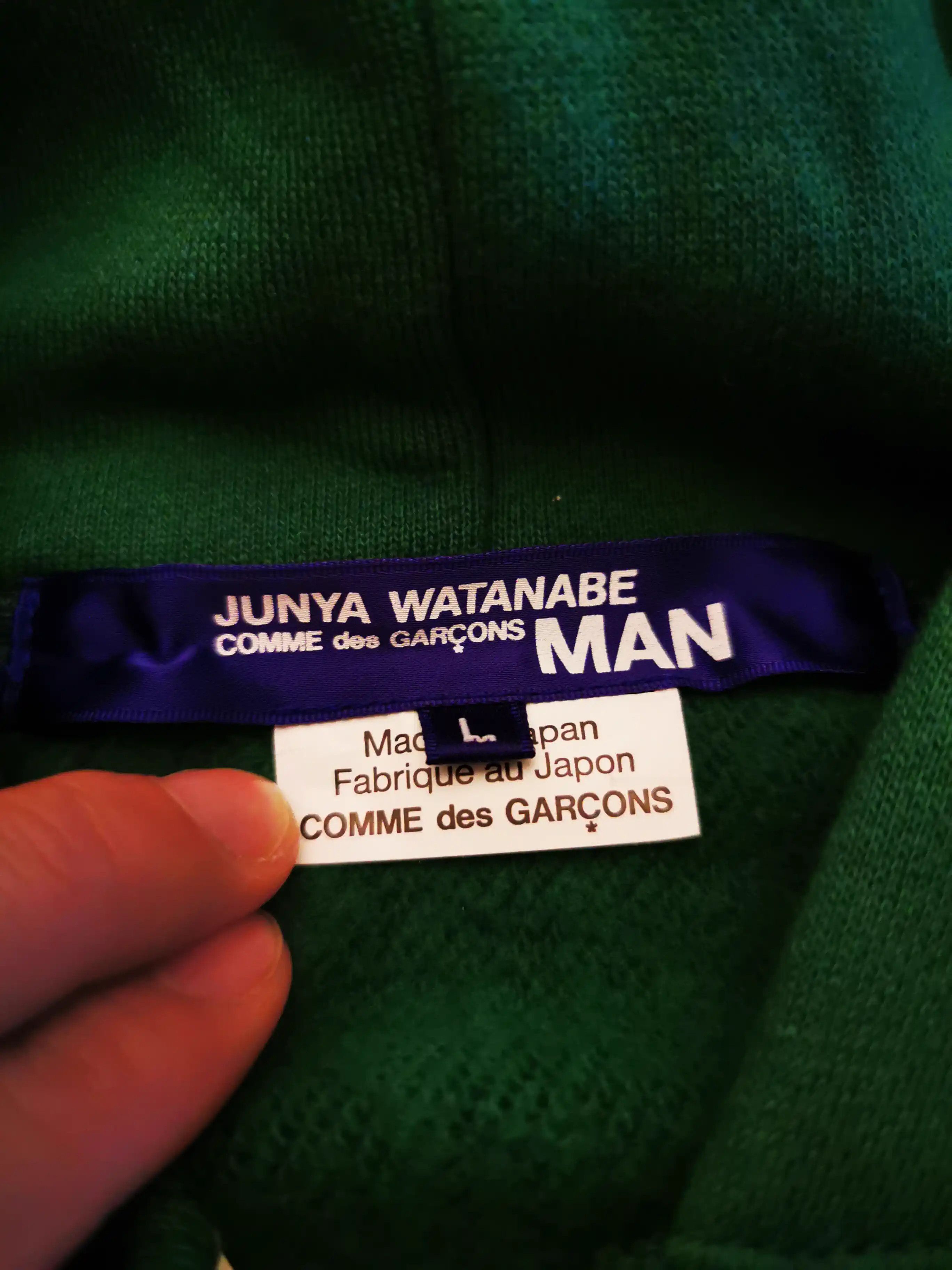 Junya Watanabe junya watanabe Leather sleeved hoodie Size US L / EU 52-54 / 3 - 4 Thumbnail