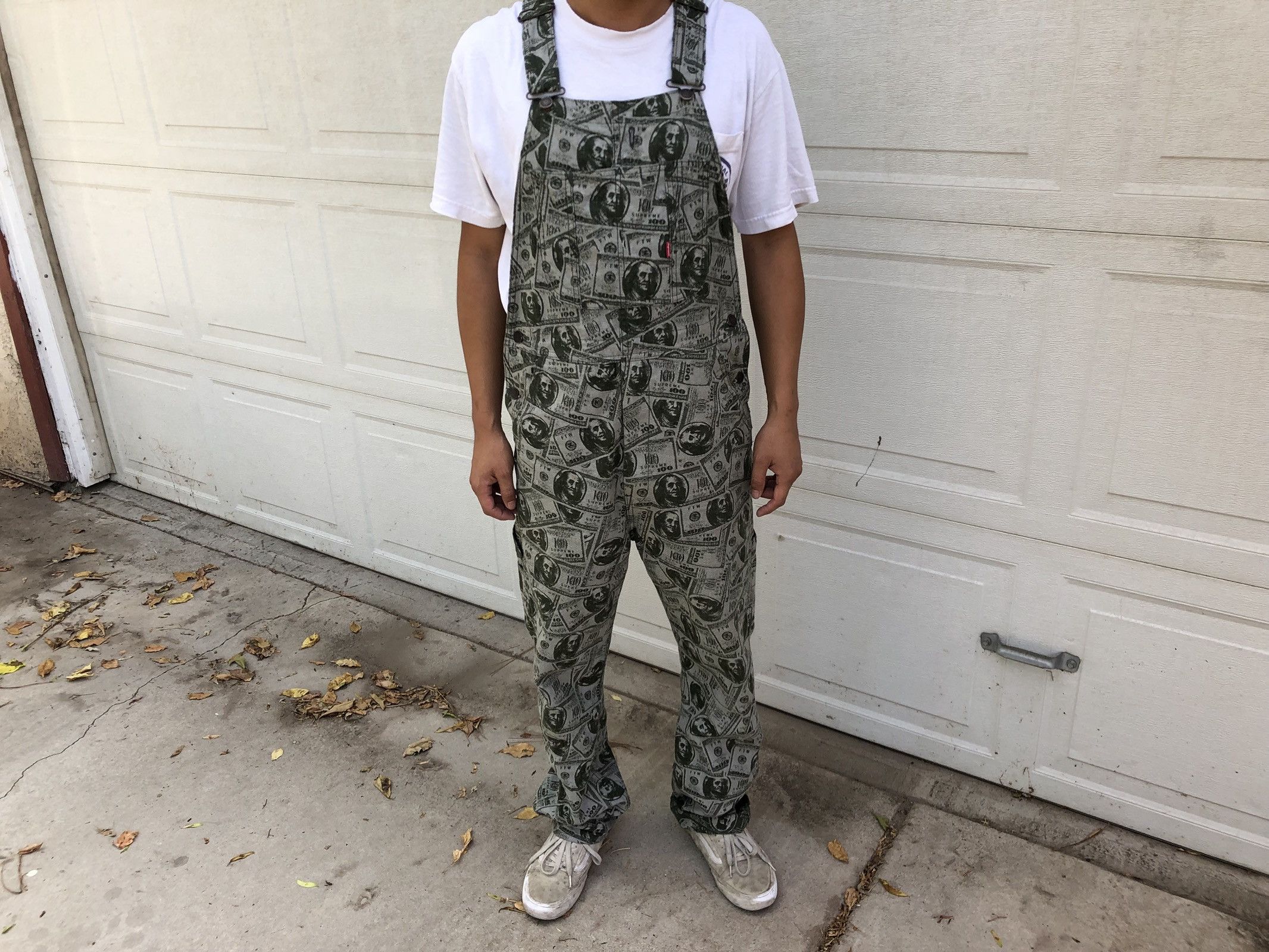 Supreme 100 Dollar Bill Overalls | Grailed