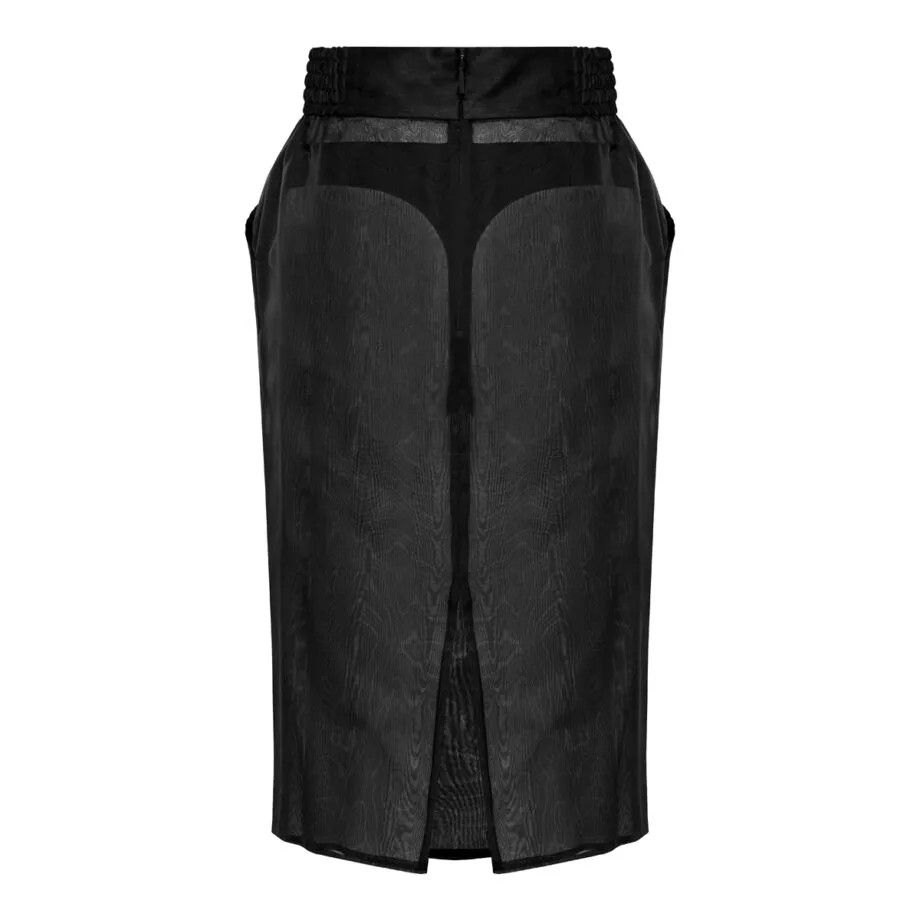 Saint Laurent Paris Silk muslin pencil skirt | Grailed