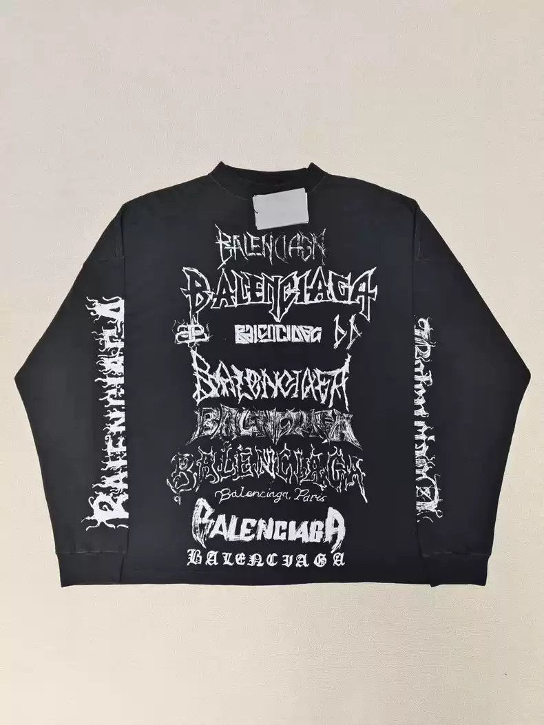 Balenciaga Balenciaga24SS diy mental the Year of the Loong opium graffiti long sleeve Size US XL / EU 56 / 4 - 3 Thumbnail
