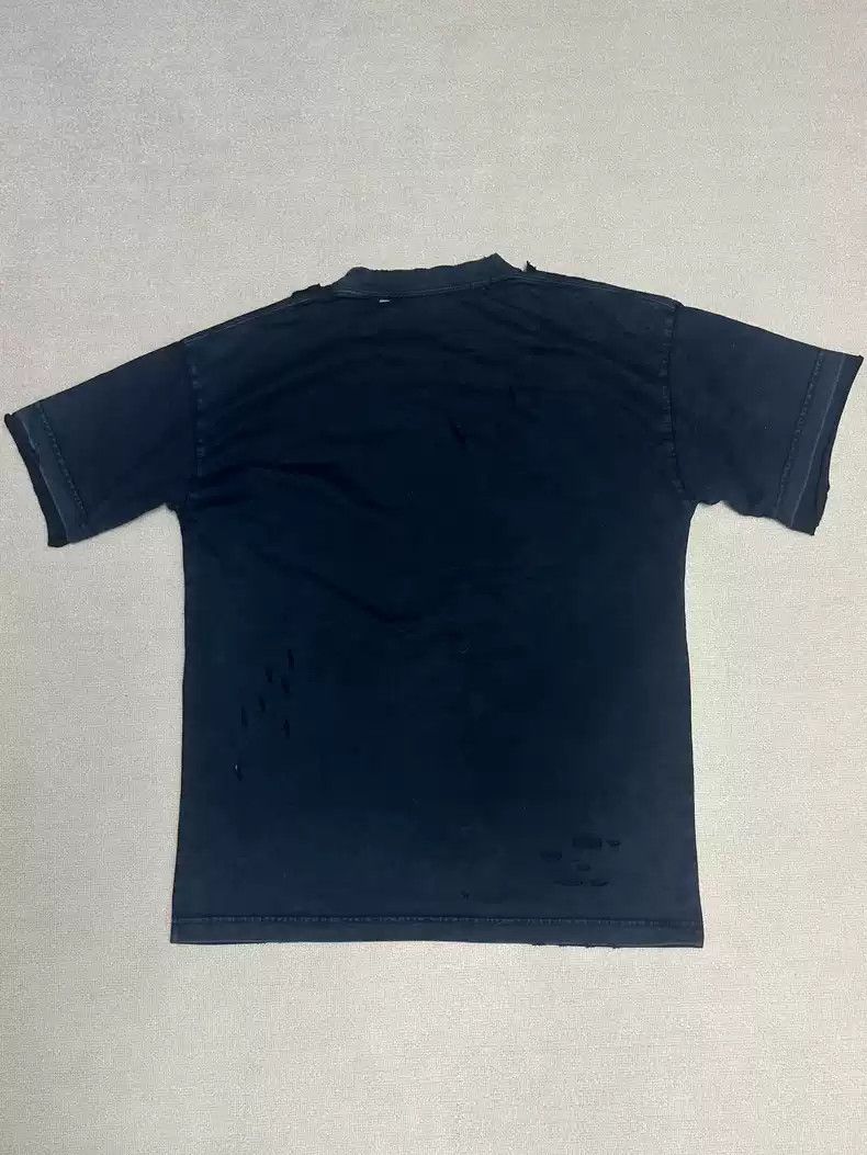 Balenciaga Balenciaga 22ss Maison Double B Letter Scissor Print Cracks, Wear and Tears, Worn Out, Washed Short sleeved T-shirt Size US S / EU 44-46 / 1 - 3 Thumbnail