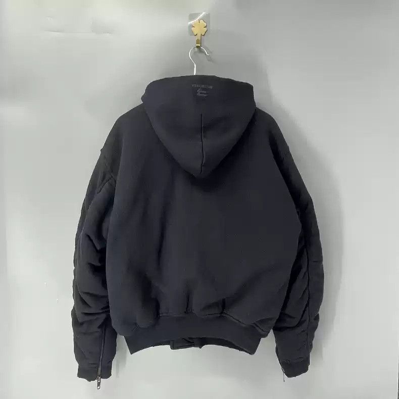 Balenciaga Balenciaga sporty B Distressed Hooded Zippered Hoodie Size US XXS / EU 40 - 2 Thumbnail