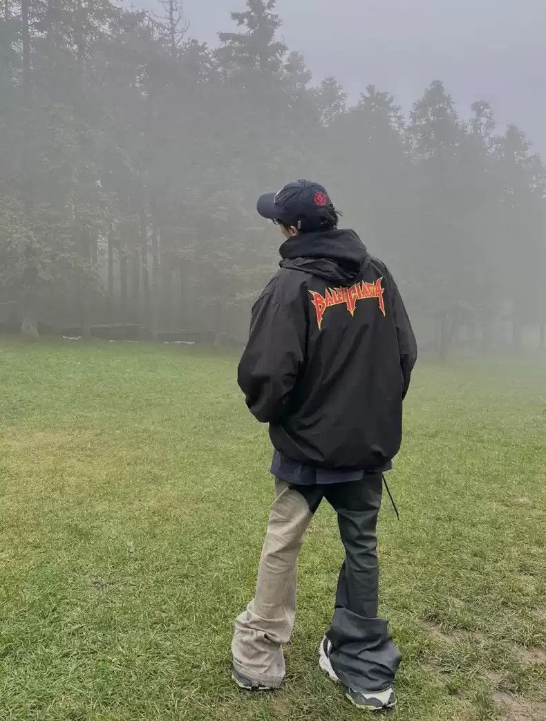 Balenciaga Balenciaga22ss Lightning Flame Rock Meta Band Jackets Size US M / EU 48-50 / 2 - 8 Thumbnail