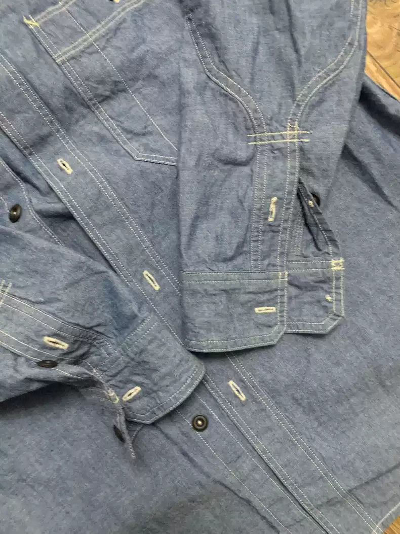 FREEWHEELERS Skeleton Denim Shirt