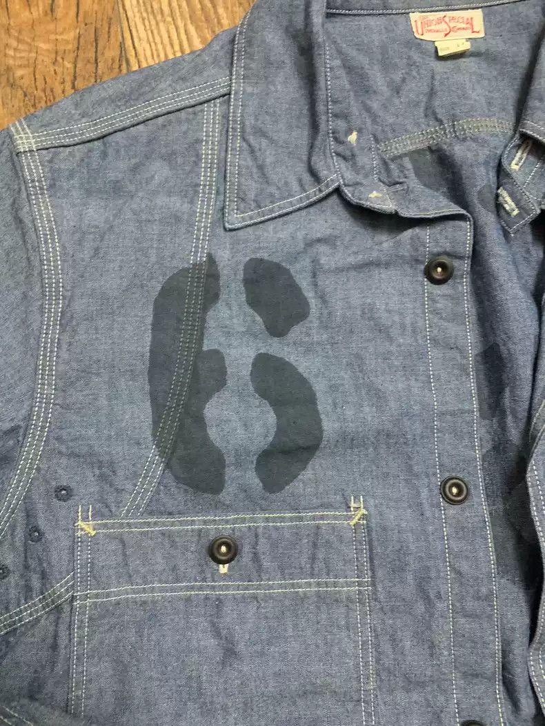 FREEWHEELERS Skeleton Denim Shirt