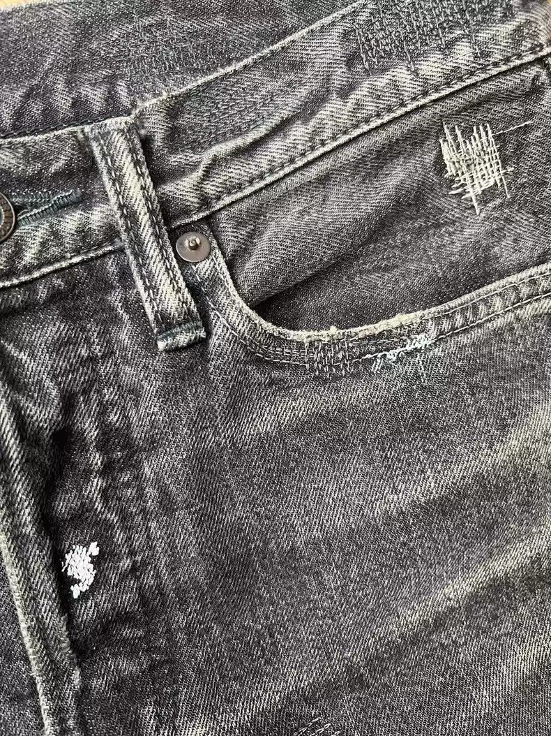 Kapital Kapital old standard micro-la gray cow makes old patch Size US 29 - 3 Thumbnail