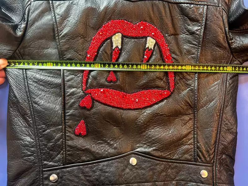 Saint Laurent Paris Saint Laurent rare version L01 bloody tooth Bloodlust sheep leather jacket Size US L / EU 52-54 / 3 - 6 Thumbnail