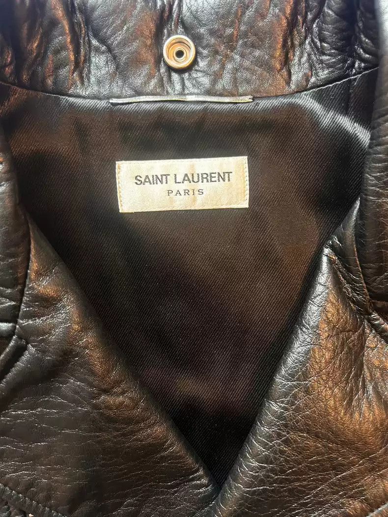 Saint Laurent Paris Saint Laurent rare version L01 bloody tooth Bloodlust sheep leather jacket Size US L / EU 52-54 / 3 - 3 Thumbnail