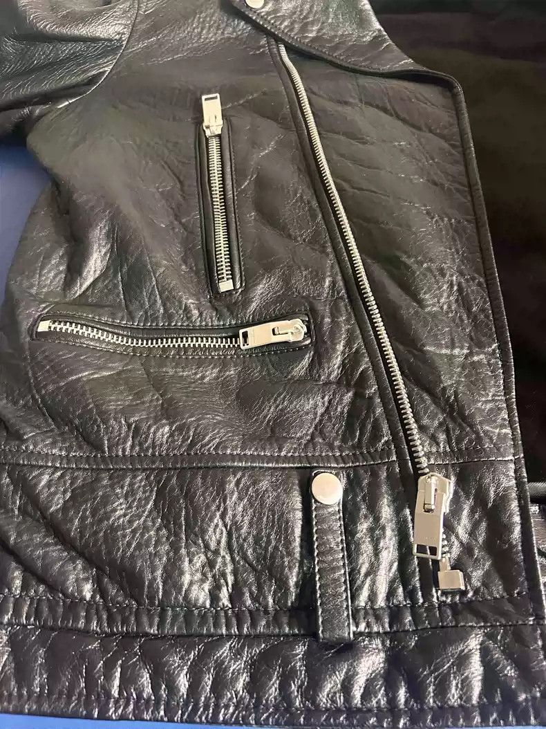 Saint Laurent Paris Saint Laurent rare version L01 bloody tooth Bloodlust sheep leather jacket Size US L / EU 52-54 / 3 - 8 Thumbnail