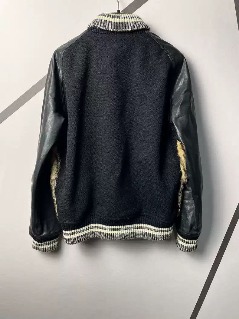 Saint Laurent Paris Saint laurent slp authentic 14 autumn and winter catwalk models dry and lazy fur stitching calfskin Size US S / EU 44-46 / 1 - 2 Thumbnail