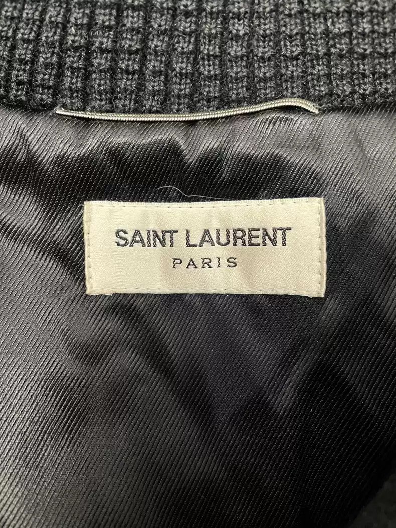 Saint Laurent Paris Saint laurent slp authentic 14 autumn and winter catwalk models dry and lazy fur stitching calfskin Size US S / EU 44-46 / 1 - 4 Thumbnail