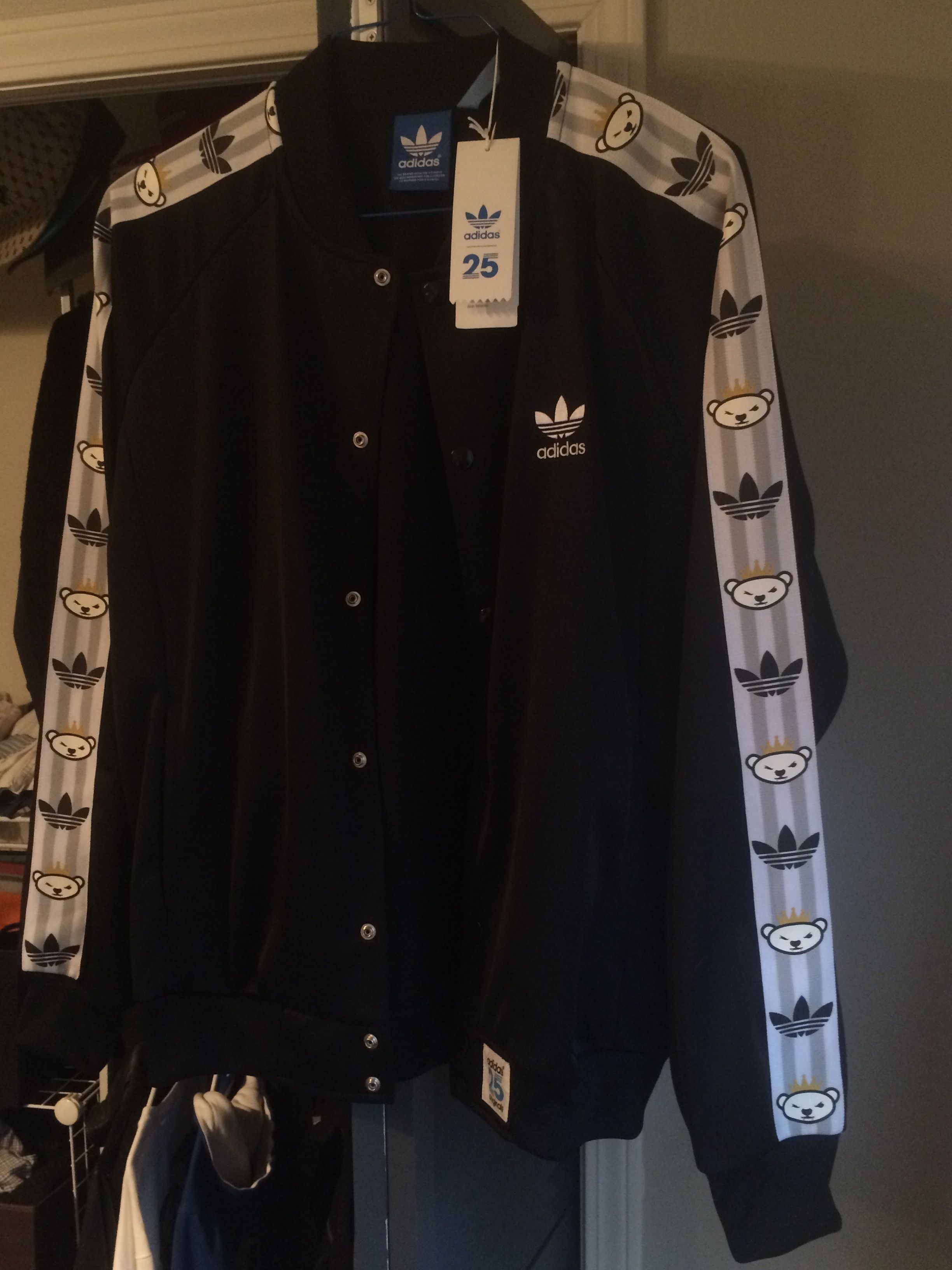 Adidas Nigo Bear 25th Anniversary Jacket Sz. Large