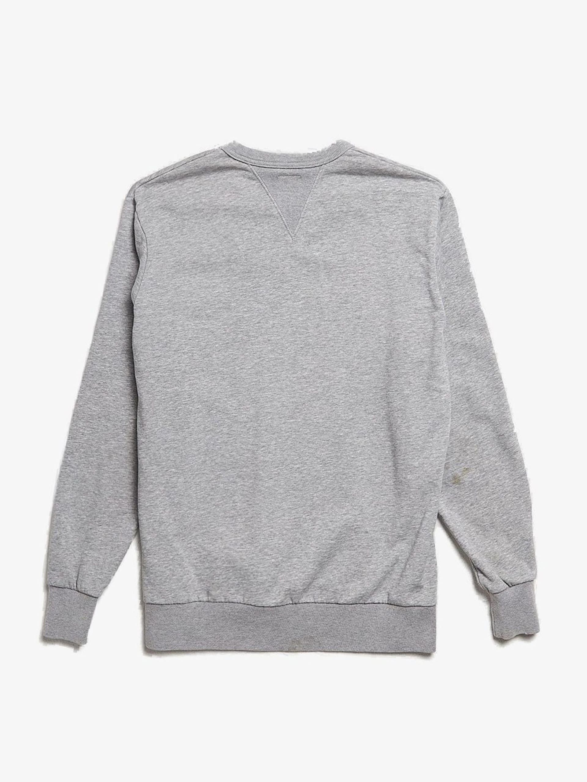 Wtaps Gray Logo Embossed Crewneck Cotton Sweatshirt | Grailed