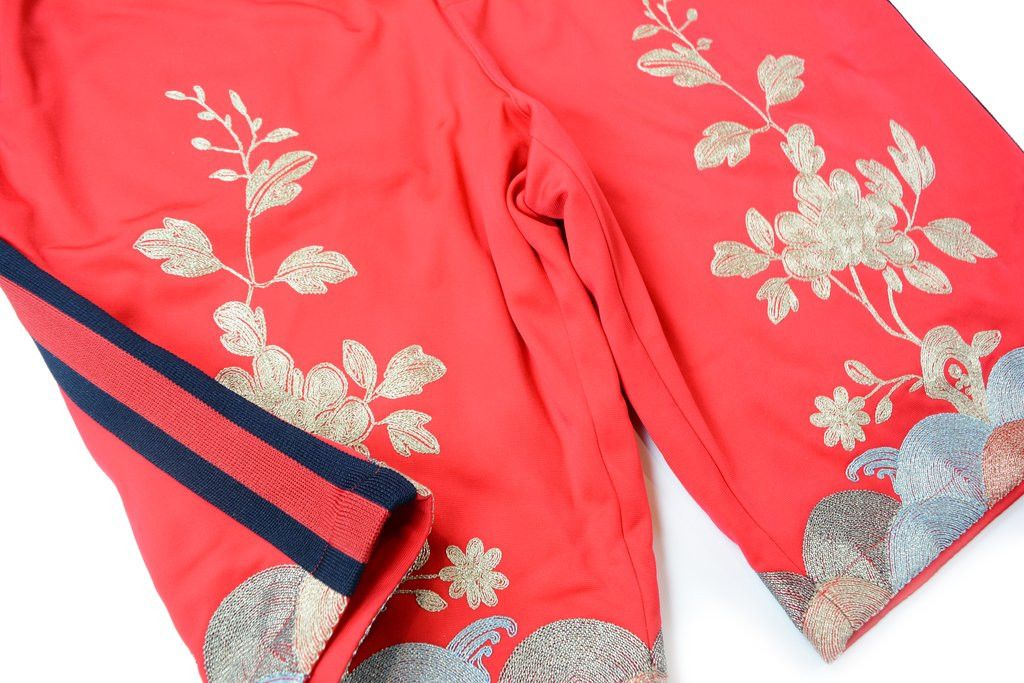Gucci GUCCI Red EMBROIDERED SHORTS SS 2014 Size US 38 / EU 54 - 6 Thumbnail