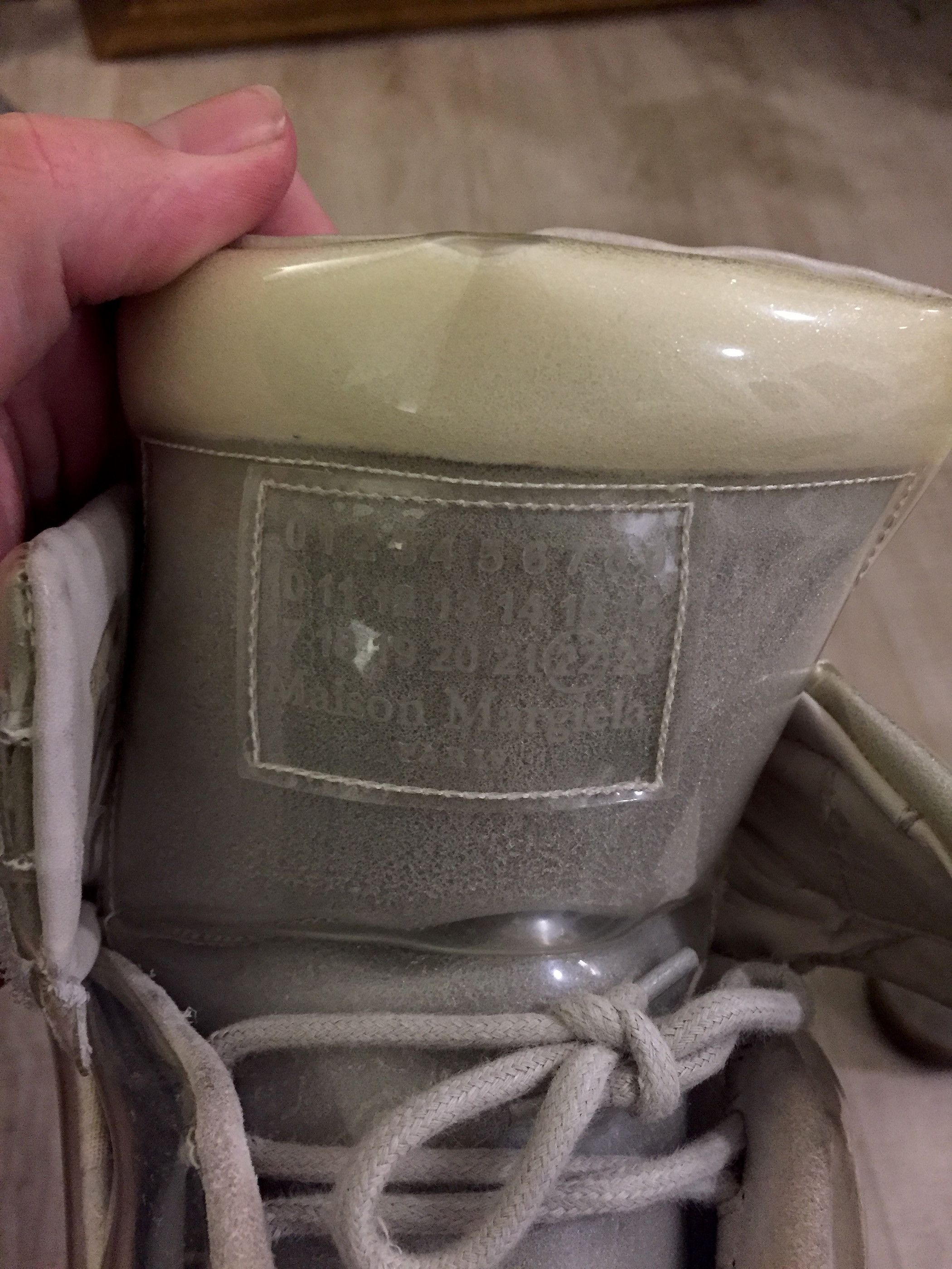Maison Margiela TRANSPARENT FUTURE HIGH TOP SNEAKERS | Grailed