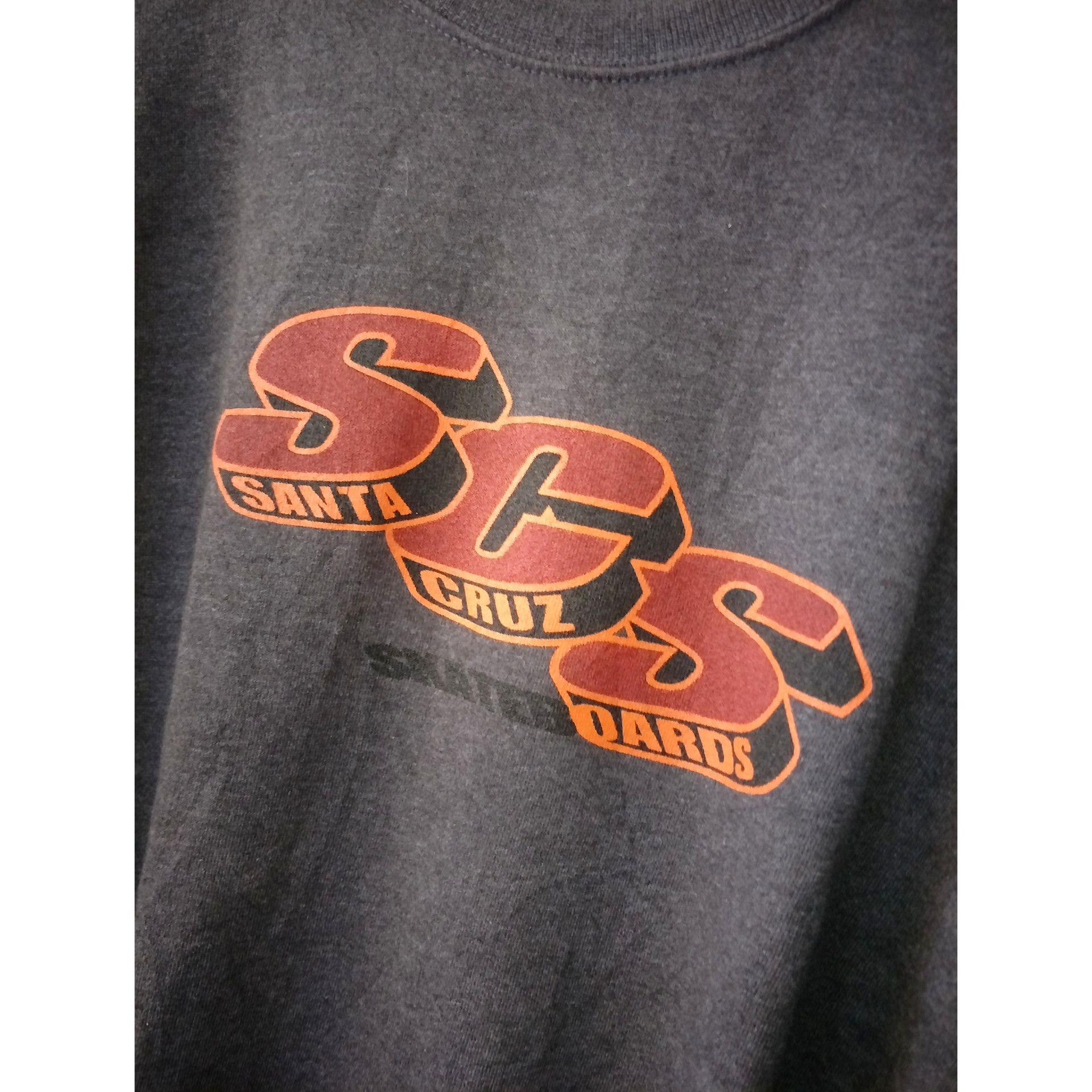 Santa Cruz Skateboards × Vintage Rare Vintage Classic 90's Santa Cruz SCS Skateboard Crewneck Size US M / EU 48-50 / 2 - 3 Thumbnail