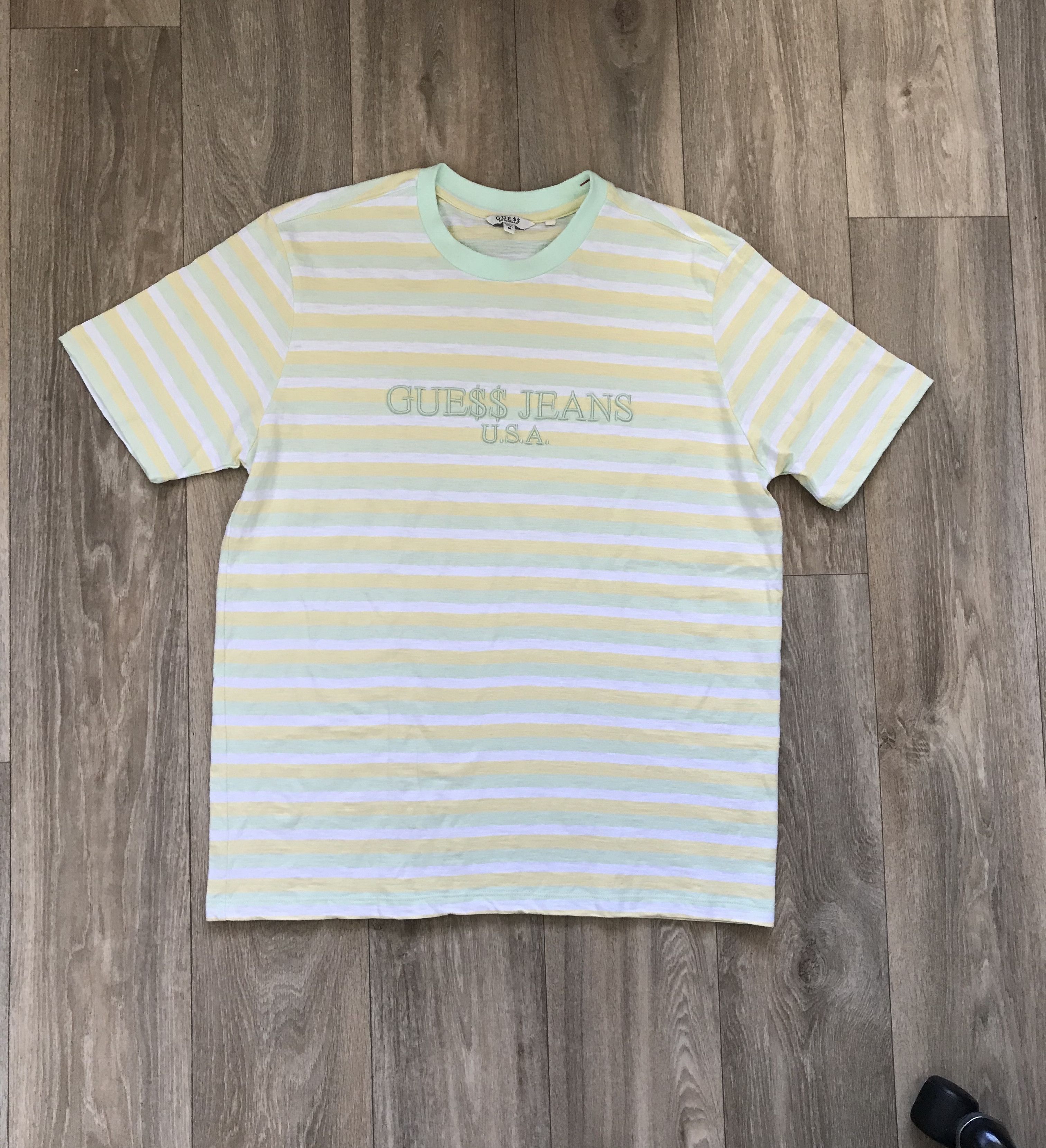 Asap Rocky Guess Guess X Asap Rocky Cotton Candy Tee green Yellow Grailed