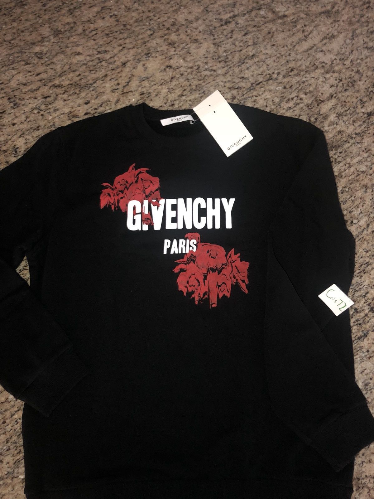 Givenchy rose sweatshirt hotsell