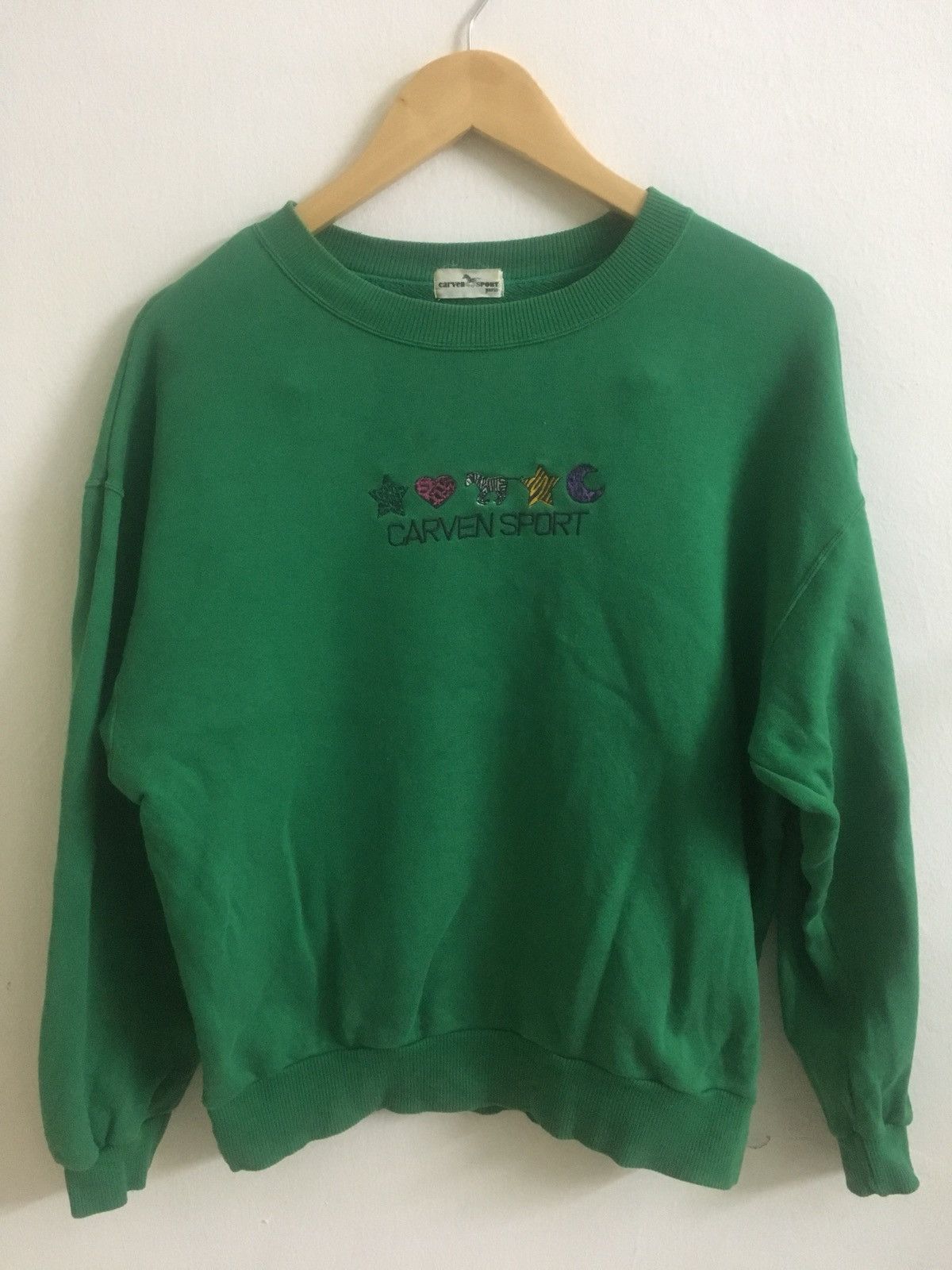 Carven × Designer × Vintage Carven Sport Embroidered sweatshirt jumper crewneck Size US M / EU 48-50 / 2 - 1 Thumbnail