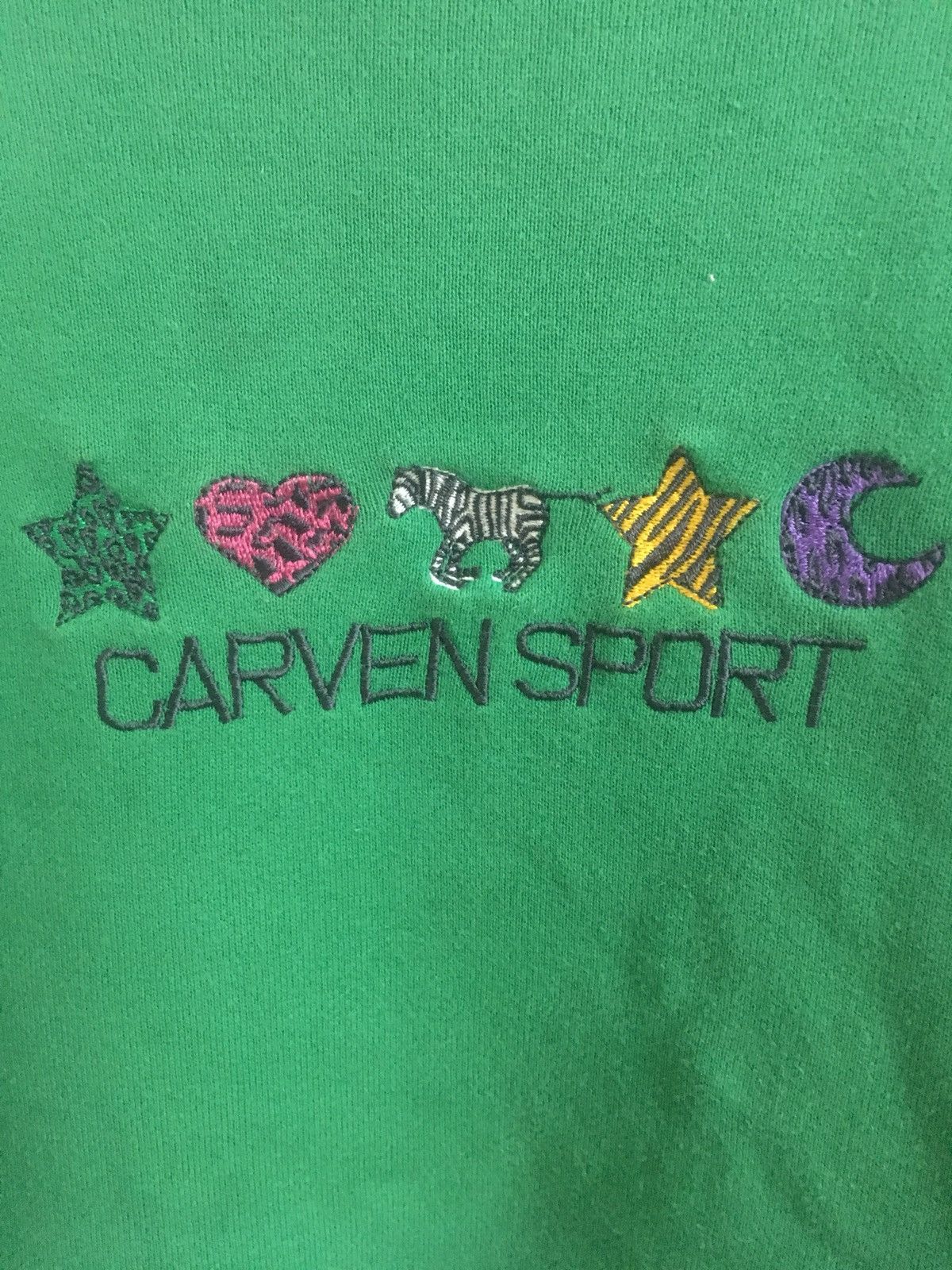 Carven × Designer × Vintage Carven Sport Embroidered sweatshirt jumper crewneck Size US M / EU 48-50 / 2 - 5 Thumbnail