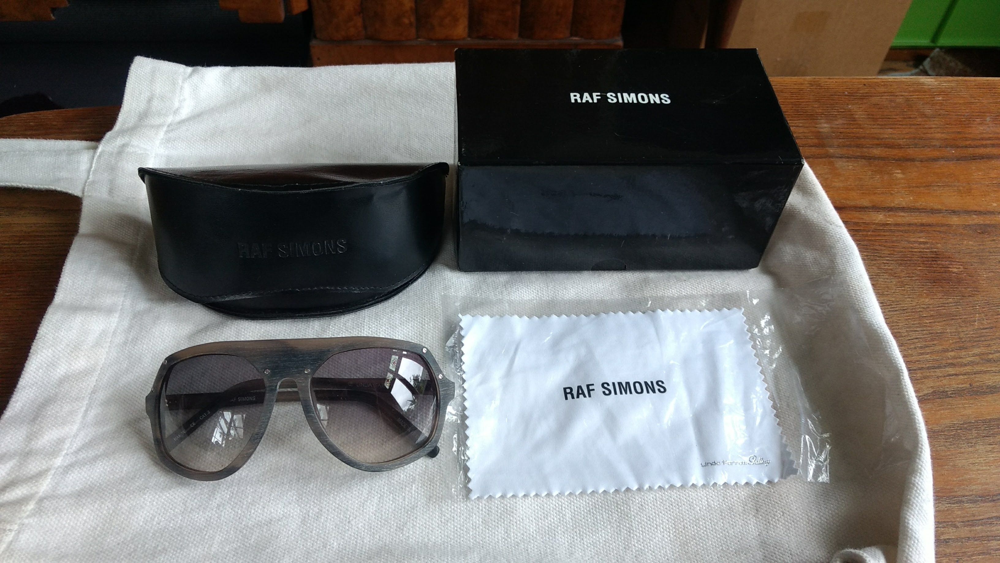 Linda Farrow × Raf Simons Raf Simons x Linda Farrow Avaitors | Grailed