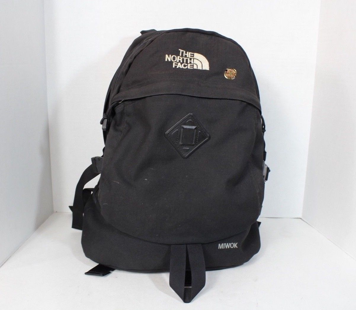 The North Face THE NORTH FACE Miwok Outdoor Hiking Camping Backpack Book Bag Black Nylon Grailed