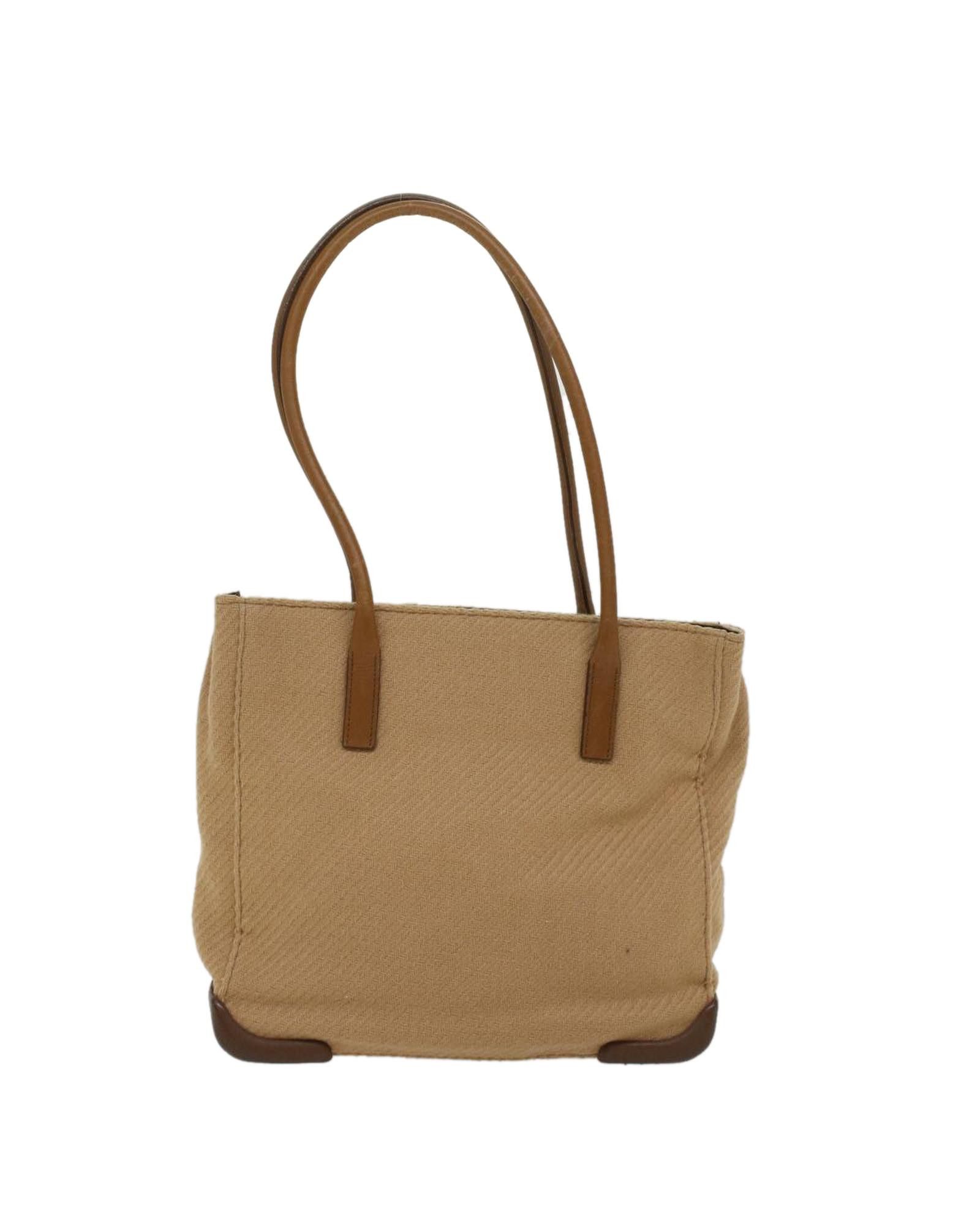 Prada Luxurious Brown Wool Tote Bag Size ONE SIZE - 3 Thumbnail