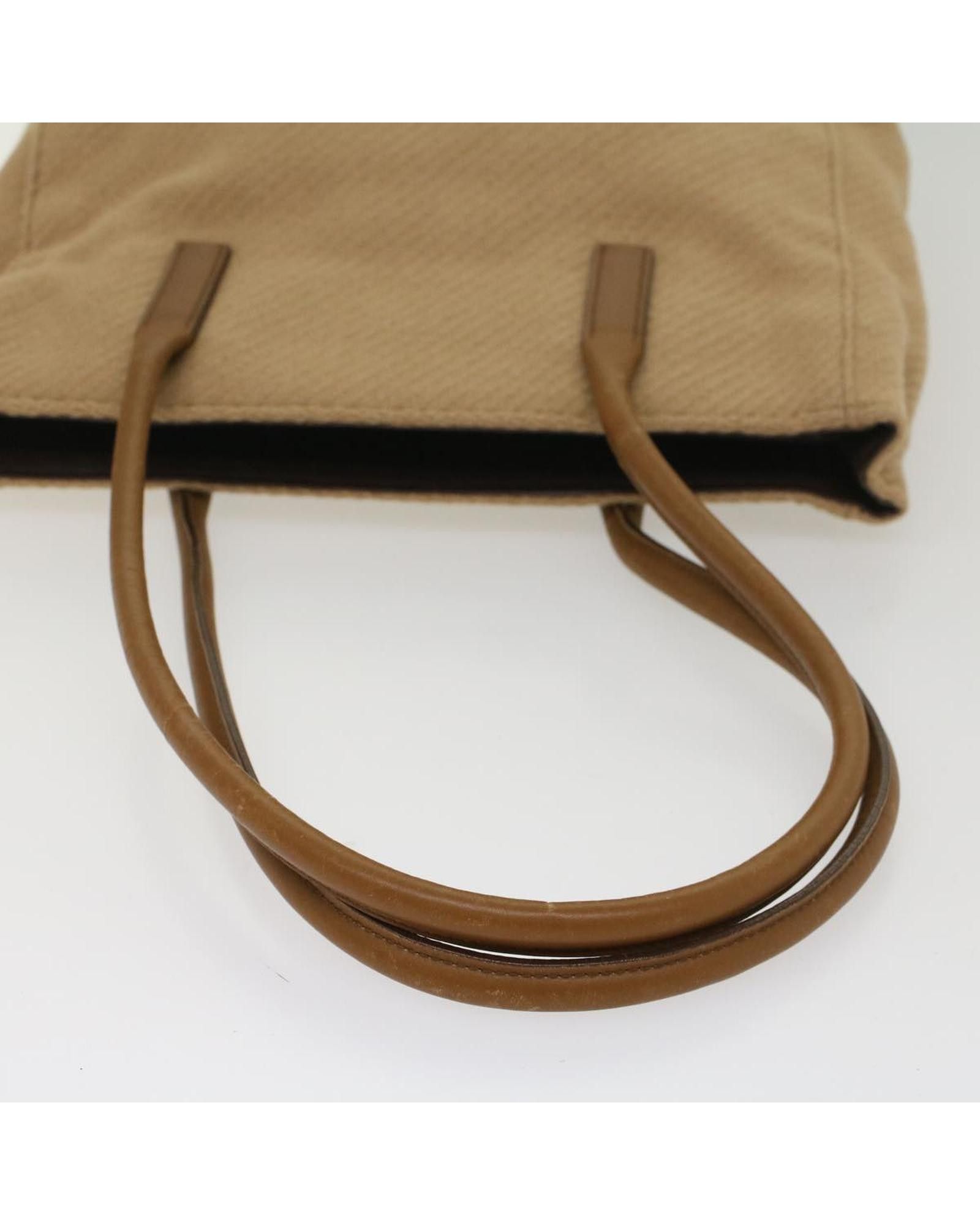 Prada Luxurious Brown Wool Tote Bag Size ONE SIZE - 7 Thumbnail