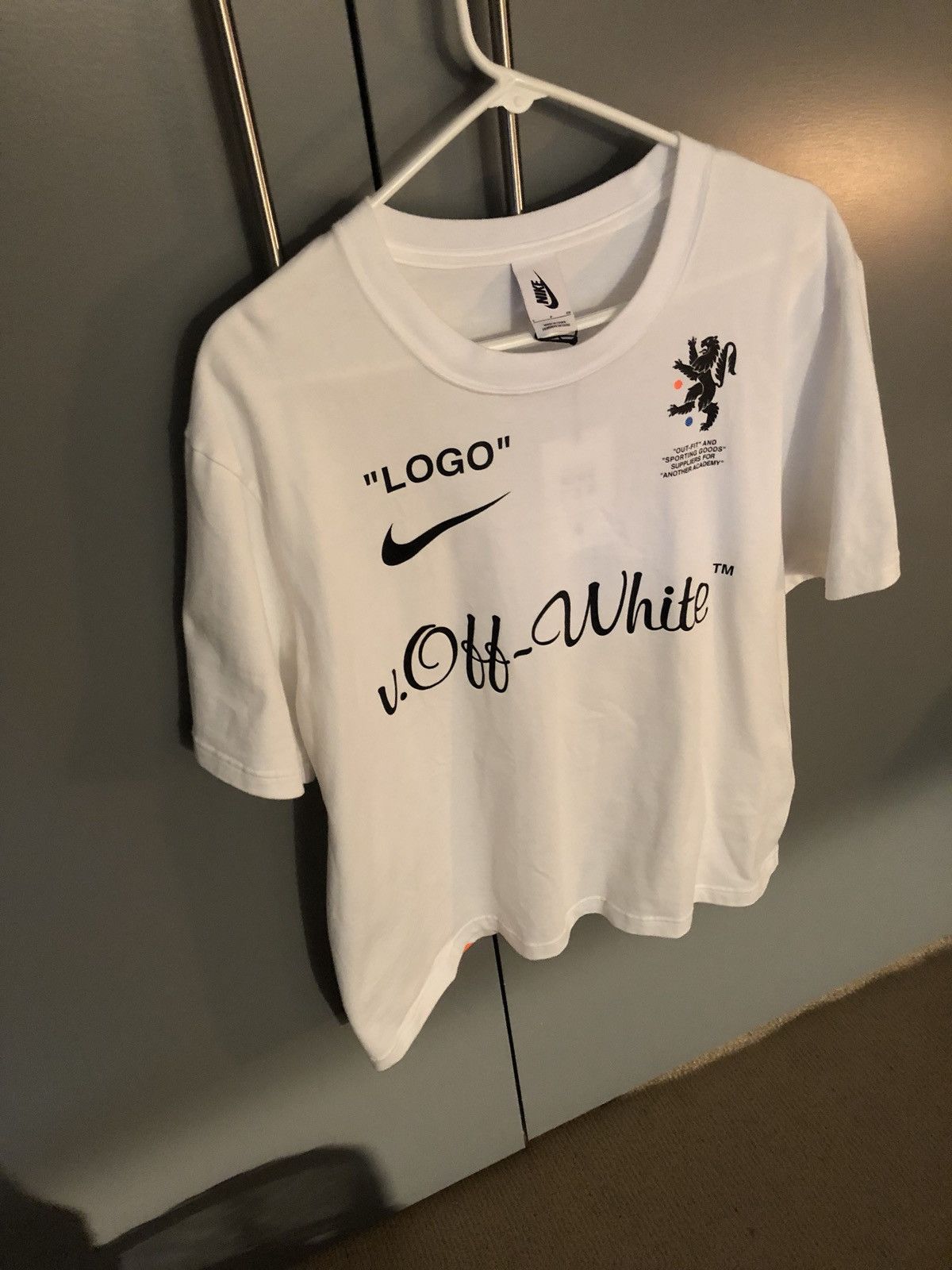 Nikelab x OFF-WHITE Mercurial NRG X Tee White  Tee shirt designs, Tee shirt  fashion, Shirt logo design