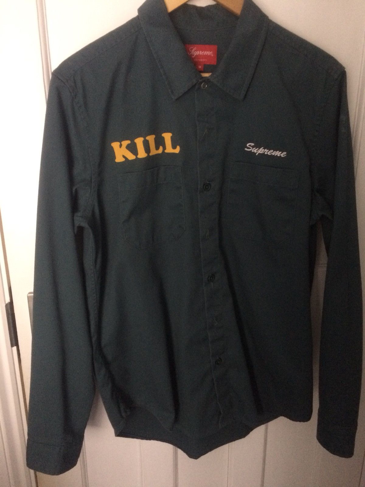 Supreme/Kill Work Shirt/シュプリーム/ブラック Supreme(シュプリーム) 21AW The Crow Work Shirtザクロウ ロゴ