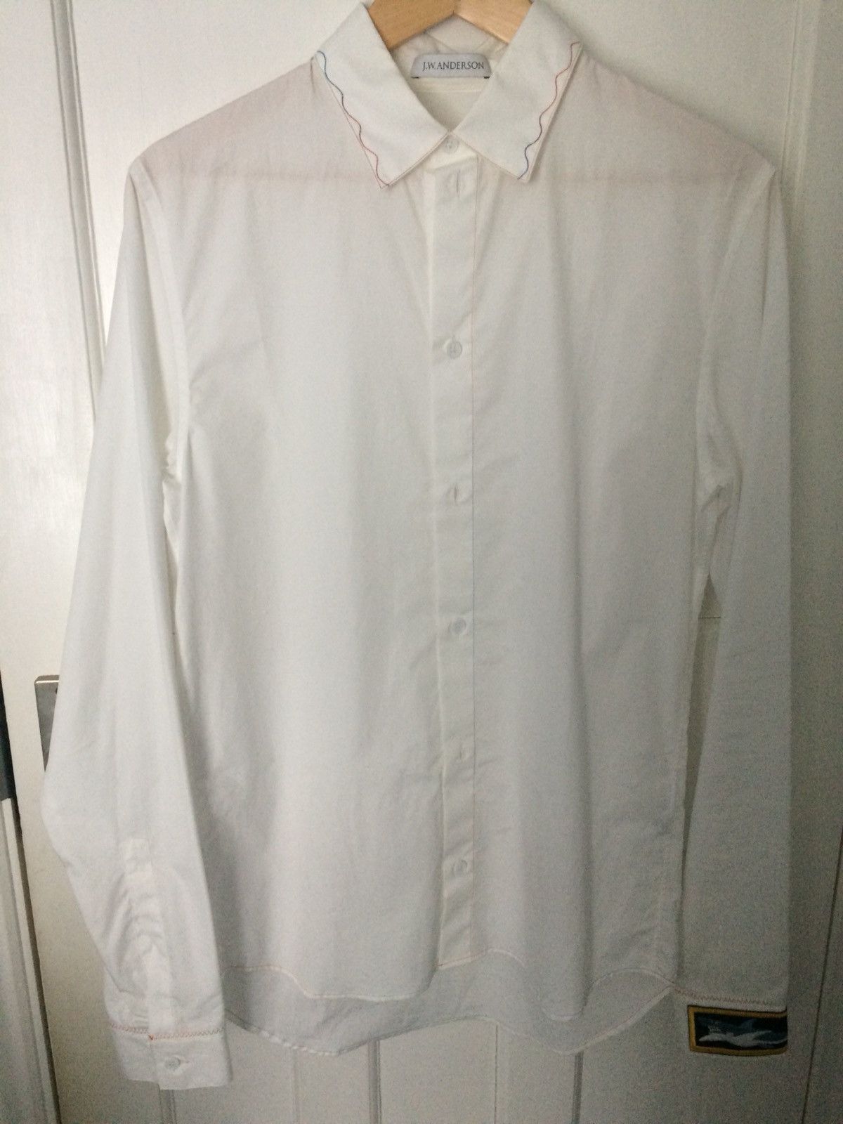 JW Anderson Rainbow Stitching Shark Patch Shirt Size US M / EU 48-50 / 2 - 1 Thumbnail