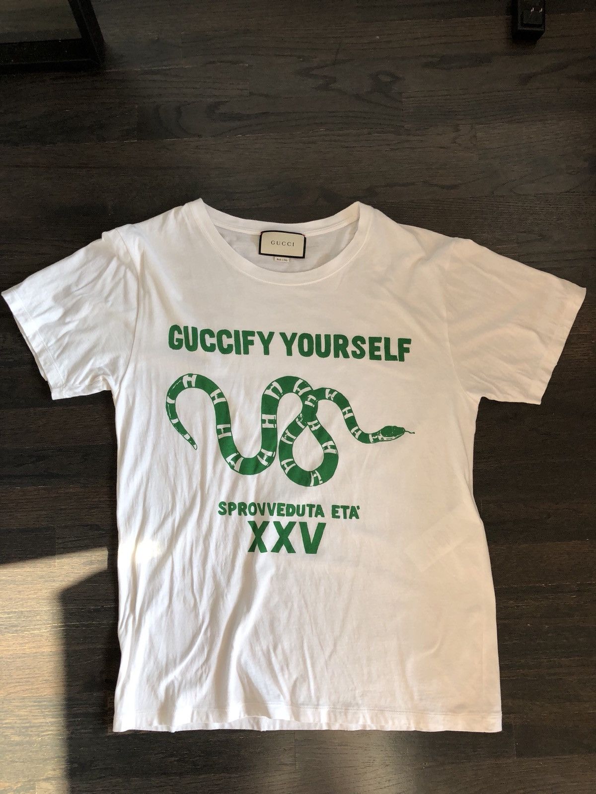 Gucci White “Guccify Yourself” T Shirt | Grailed