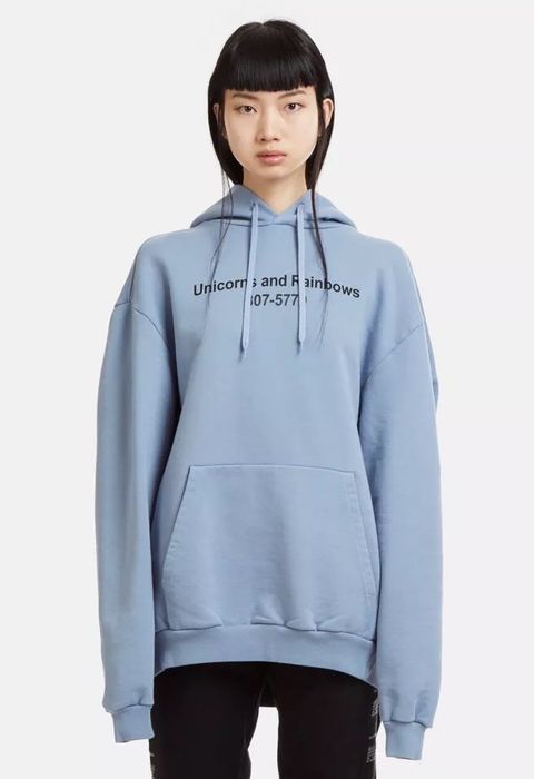 Unicorns and clearance rainbows hoodie vetements