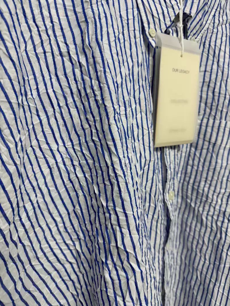 Our Legacy Our legacy Striped Pleated Shirt Size US L / EU 52-54 / 3 - 4 Thumbnail