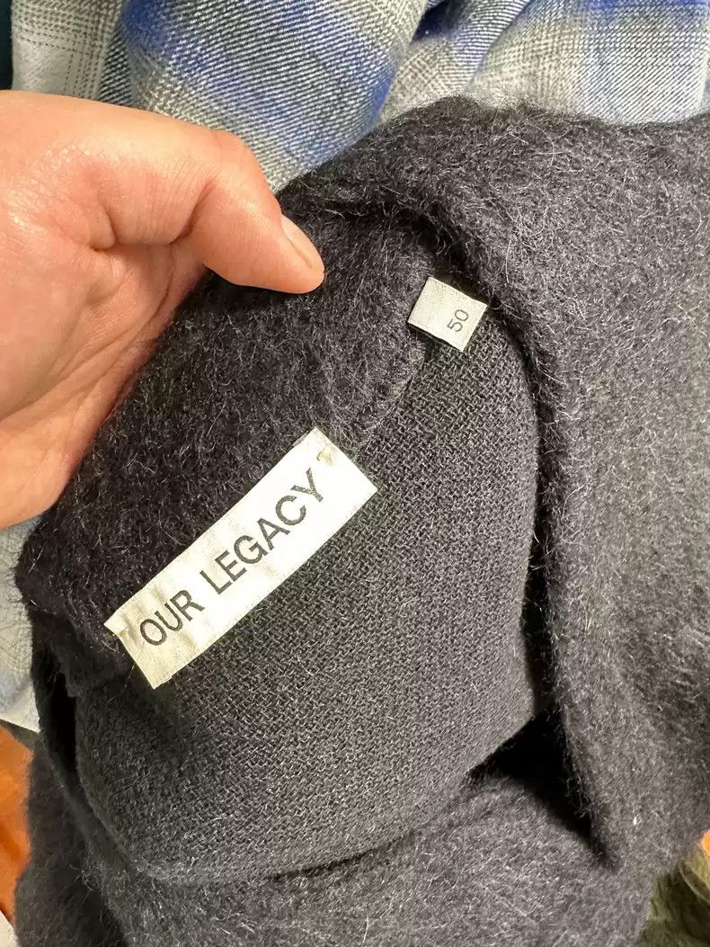 Our Legacy Our legacy Black Mohair Cardigan Size US XL / EU 56 / 4 - 5 Thumbnail