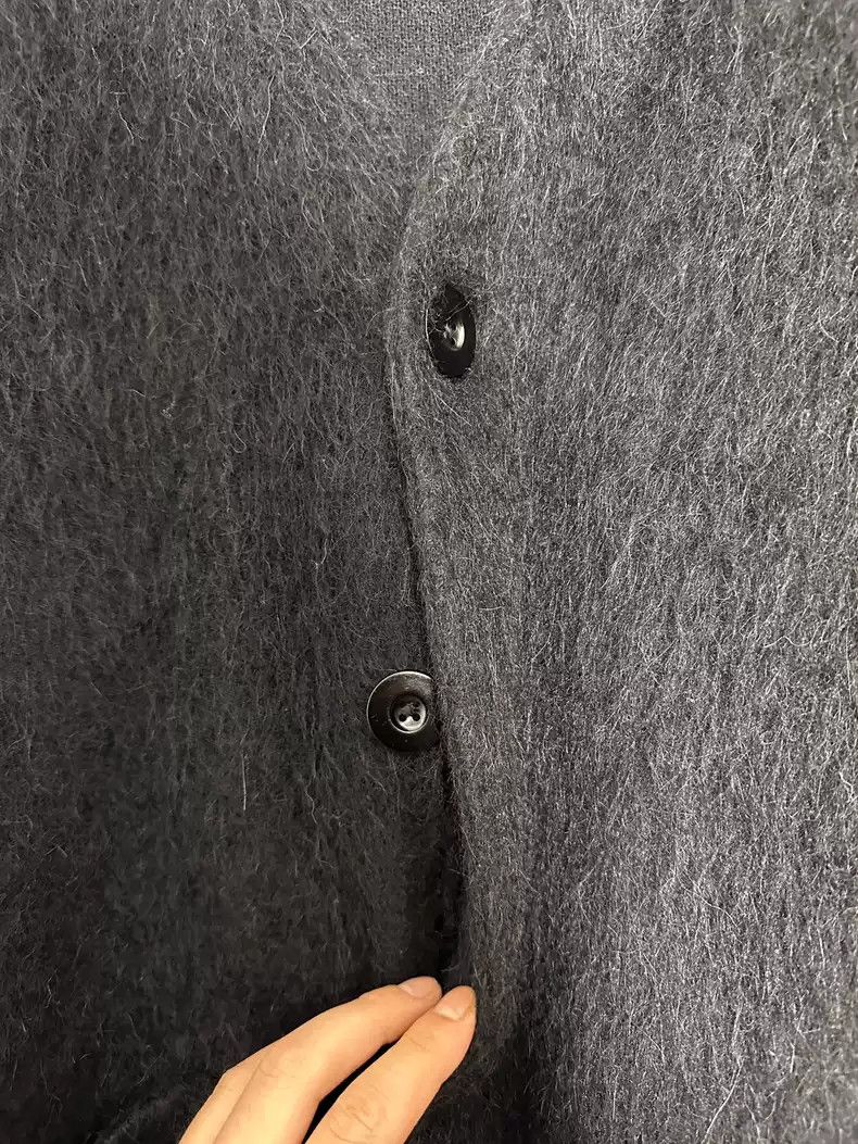 Our legacy Black Mohair Cardigan
