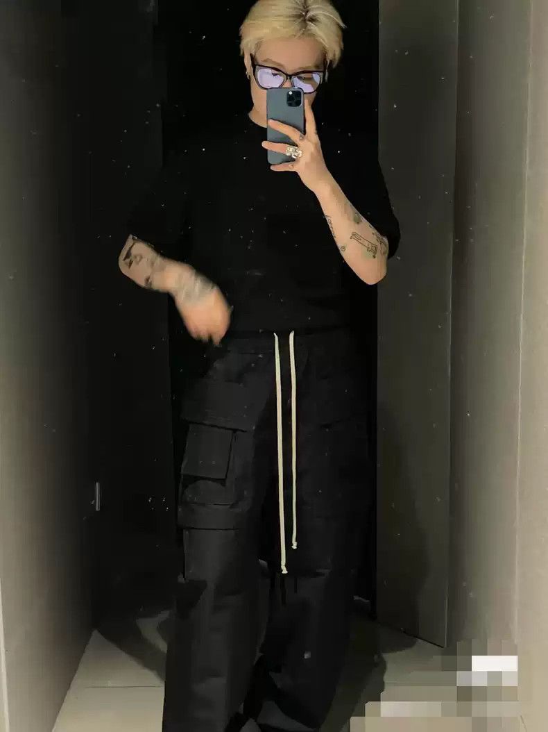 Rick Owens Rick Owens double-loop wide-leg pants flared pants Size US 32 / EU 48 - 3 Thumbnail