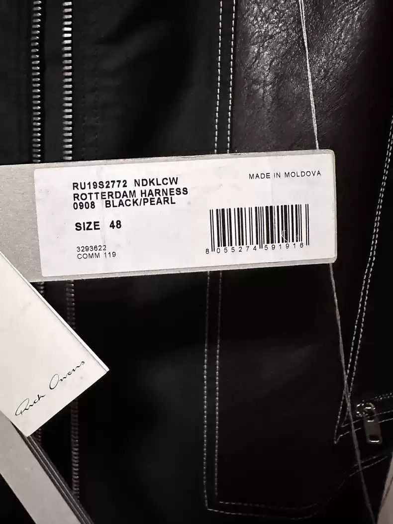 Rick Owens Rick Owens 2019 mainline leather jacket Size US M / EU 48-50 / 2 - 9 Thumbnail