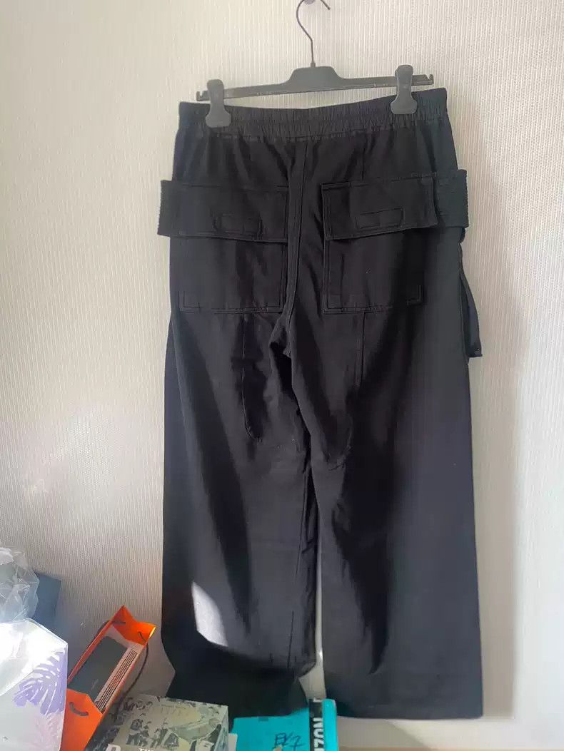 Rick Owens Rick owens drkshdw Black Wide Leg Double Ring cargo Pants Size US 34 / EU 50 - 2 Thumbnail
