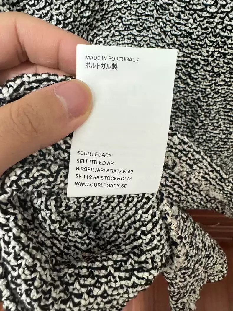 Our Legacy Our legacy Crocheted cotton shirt with large silhouette Size US L / EU 52-54 / 3 - 9 Thumbnail