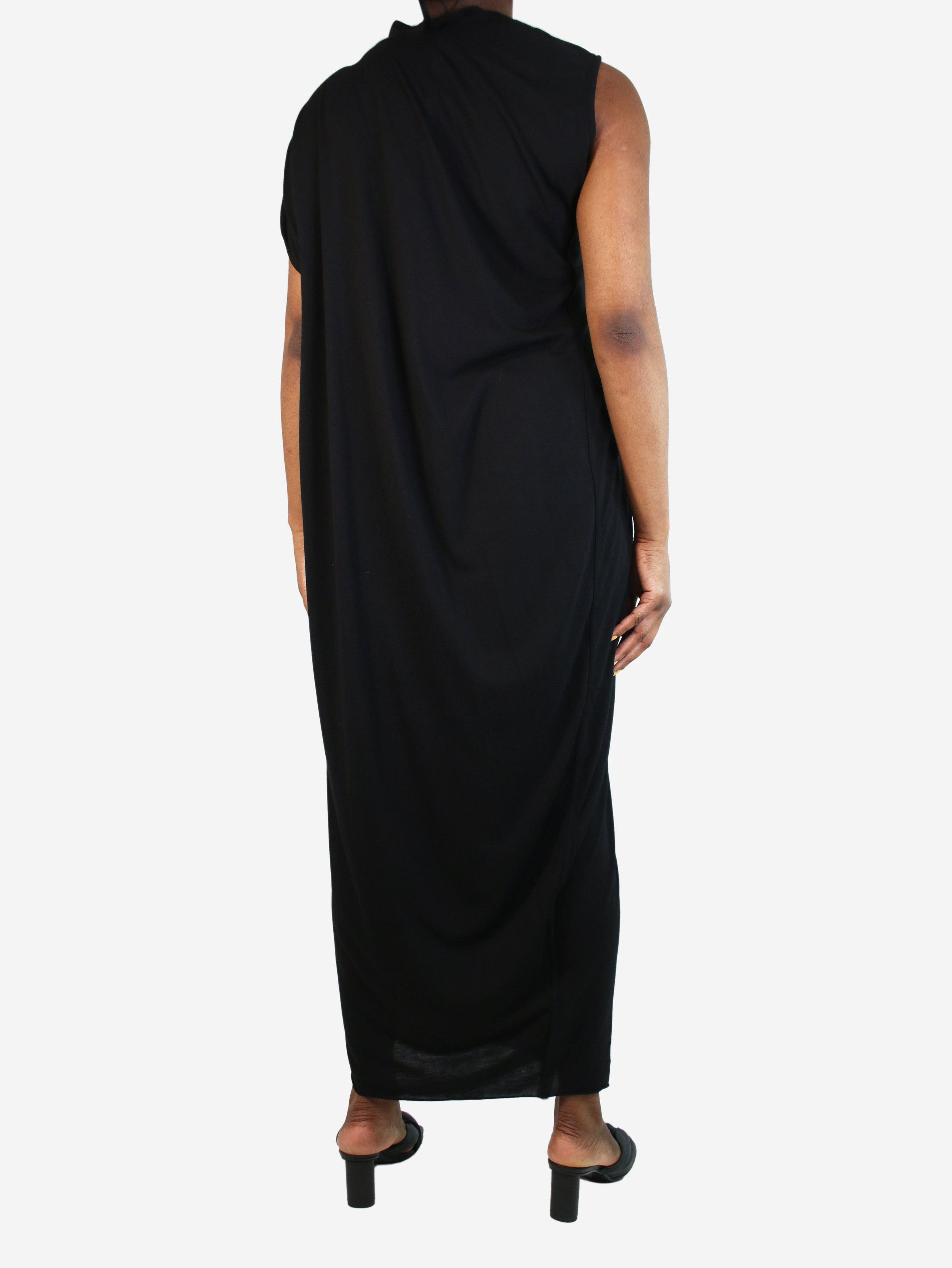 Rick Owens Black one-shoulder maxi dress - size UK 14 Size L / US 10 / IT 46 - 2 Preview