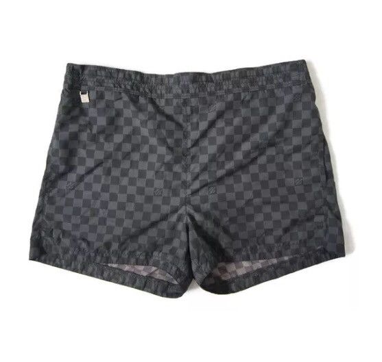 Louis Vuitton Damier Men Black Swimming Trunk Shorts Medium