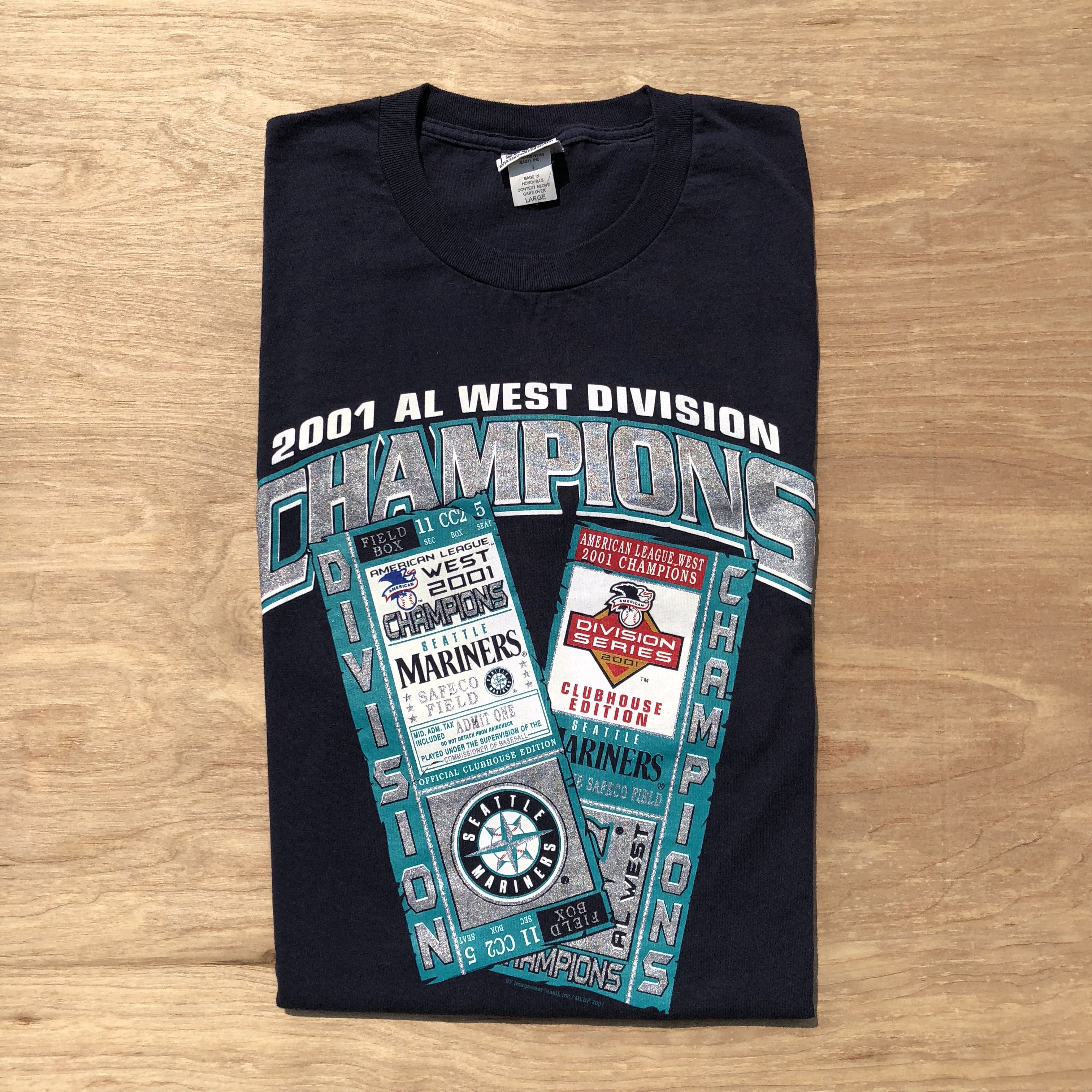 Seattle Mariners 2001 AL West Division Champions MLB T-Shirt - XL – The  Vintage Store