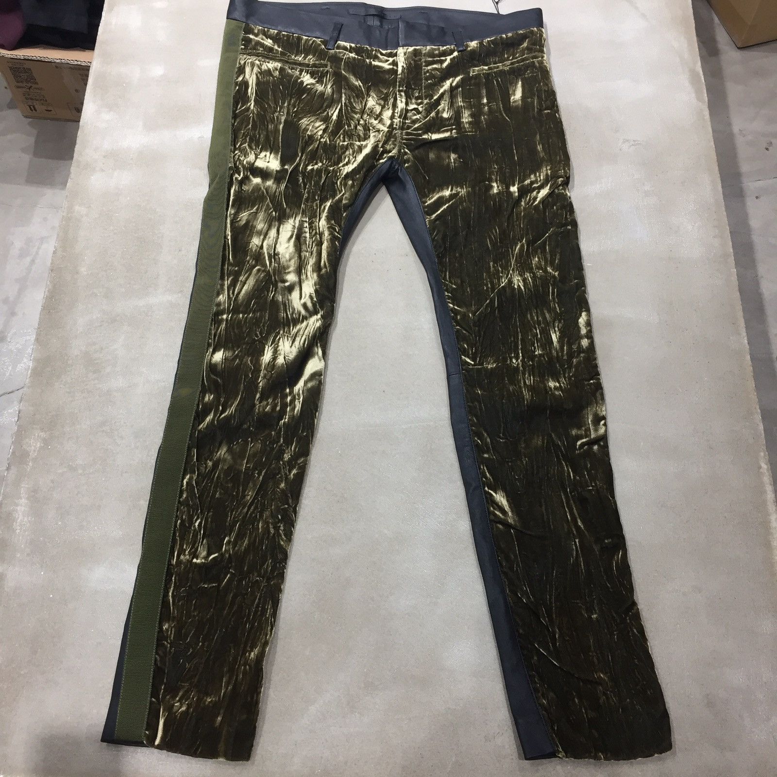 Haider Ackermann Haider Ackermann 16ss leather velvet pants | Grailed 