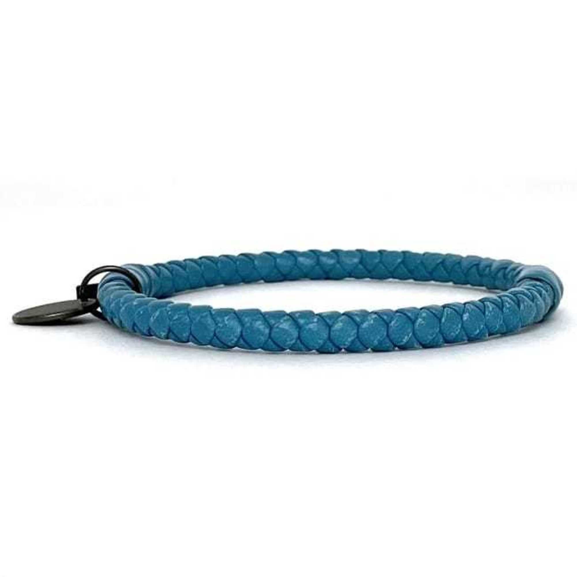 Bottega Veneta Bottega Veneta Bangle Light Blue Intrecciato ec-19881 Leather BOTTEGA VENETA Bracelet Women Men Size ONE SIZE - 4 Thumbnail